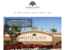 Tablet Screenshot of maplelawnmd.com